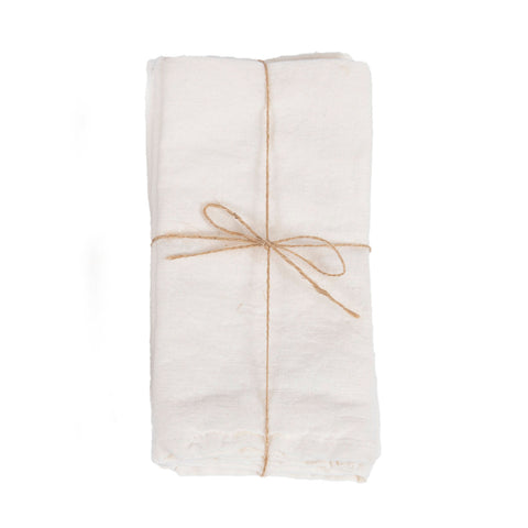 Servetten 'The Linen Napkin White' (set van 4)