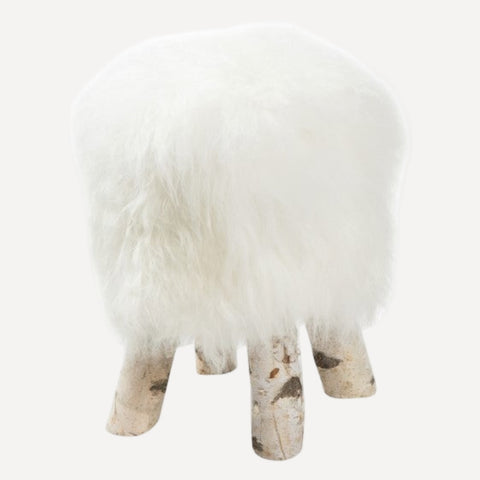 Krukje met schapenvacht 'Iceland'