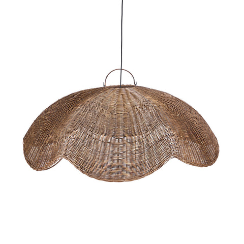 Grote rotan hanglamp The Wave Pendant Dark Walnut Bazar Bizar