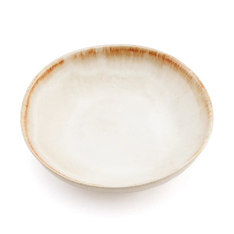 Set van 6 Cascais Small Bowl Plate kommen in bovenaanzicht, wabi-sabi boho keramiek