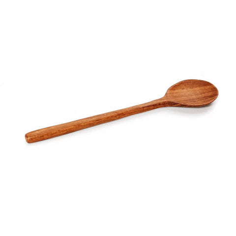 Zijaanzicht van de houten The Teak Root lepel van Bazar Bizar