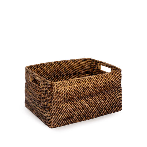 Bruine rotan mand The Colonial Magazine Basket Large van Bazar Bizar