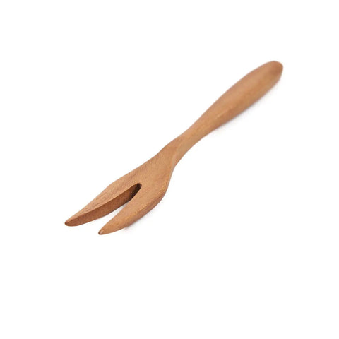 Zijaanzicht van de houten The Tapas Fork van Bazar Bizar