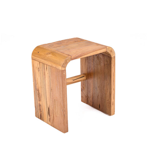 Bazar Bizar The Arc bijzettafel van naturel teakhout