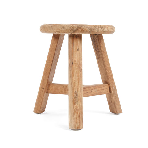 Bazar Bizar The Noguchi krukje van naturel gerecycled teakhout