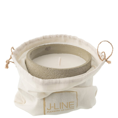 Buitenkaars cement groen small in open verpakking