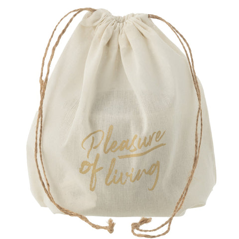 J-Line buitenkaars turquoise cement pot small met label in verpakking