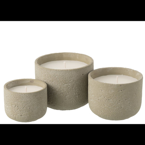 J-Line buitenkaarsen groen small medium large naast elkaar vergelijking