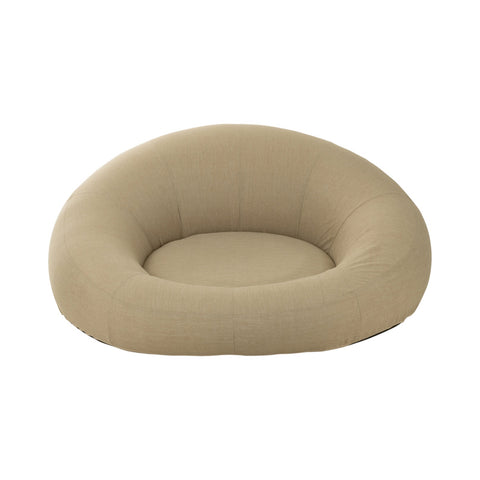 J-Line Donut matras beige vooraanzicht voor tuin en terras