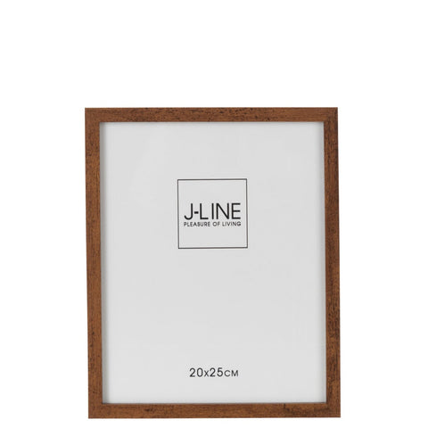 J-Line Basic Wood 20x25 fotokader met bruine houten omlijsting