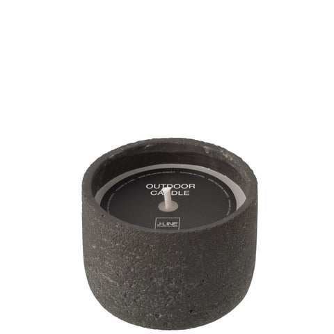 Buitenkaars Round Dark Grey small met label van J-Line