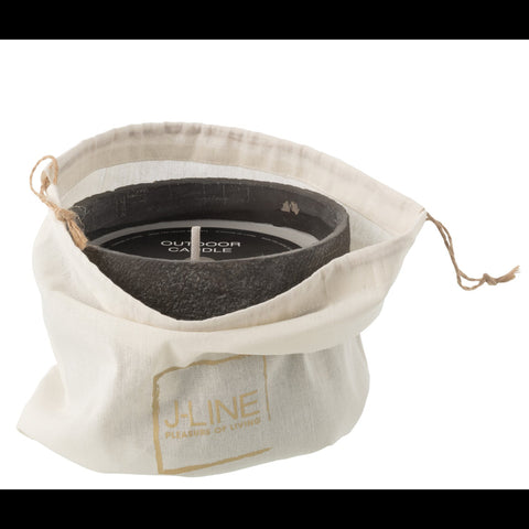 j-line-buitenkaars-round-dark-grey-medium-zakje-label