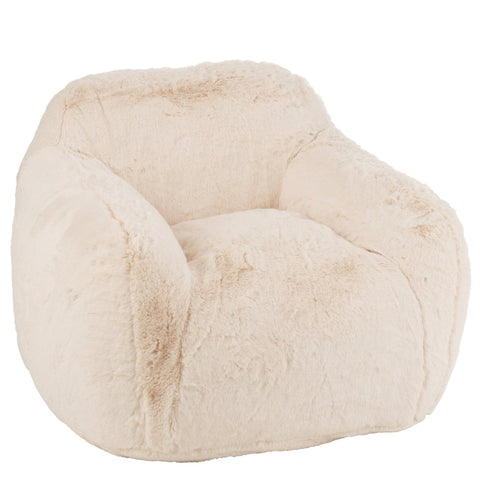 J-Line Cutie Cream Small fluffy zetel in beige