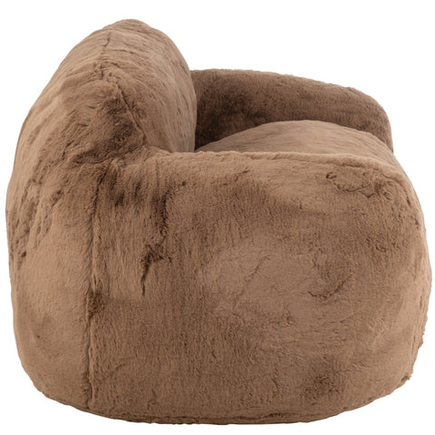 Zijkant van de J-Line Cutie Taupe Large zetel in taupe