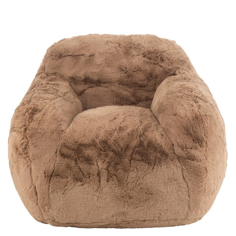 Voorzijde van de J-Line Cutie Taupe Small zetel