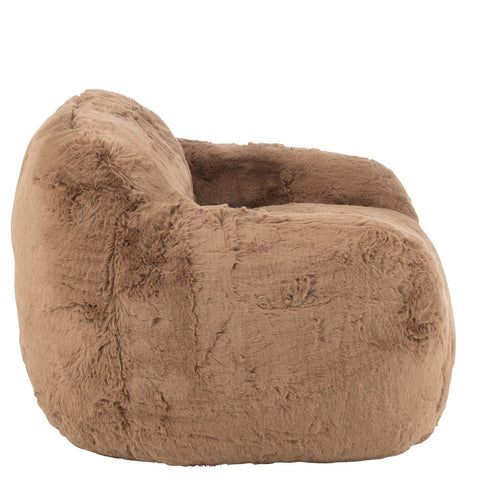 Zijkant van de J-Line Cutie Taupe Small zetel