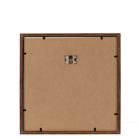 Achterzijde van het J-Line fotokader Basic Wood 25x25 met bevestigingssysteem.
