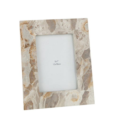 J-Line Fotokader Marble Beige 13x18 met elegante beige marmeren rand.