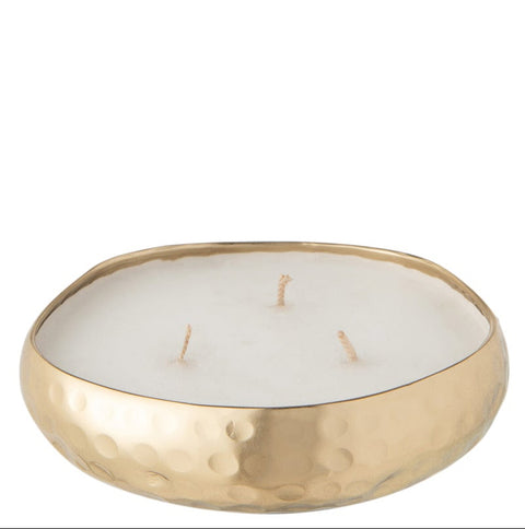 Gouden J-Line geurkaars Livia Gold small zonder verpakking