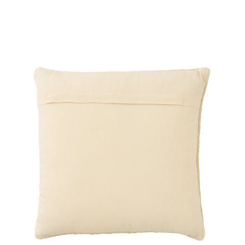 Achterzijde J-Line Kussen Cotton Ecru in beige