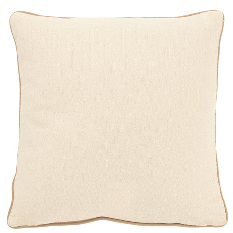 Achterzijde J-Line Kussen Shell in effen beige