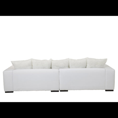 Achterzijde van de witte J-Line Monaco XL zetel