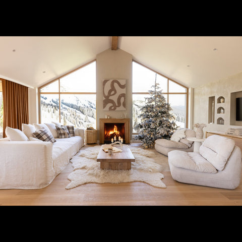 J-Line Monaco XL zetel in een warm winters interieur