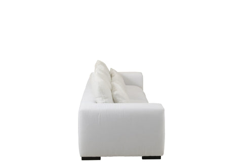 Zijkant van de witte J-Line Monaco XL zetel