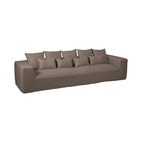 J-Line Monaco XL zetel met linnen hoes in Desert Taupe