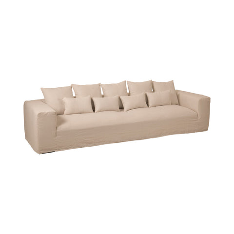 J-Line Monaco XL zetel met naturel linnen hoes