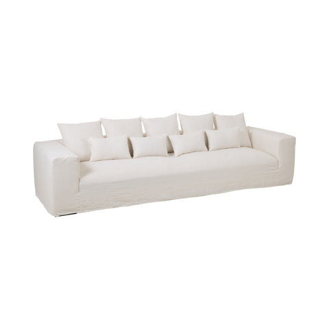 J-Line Monaco XL zetel met witte linnen hoes in Marshmallow White