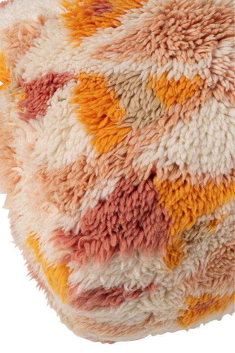 Detail van geometrisch patroon van de J-Line Geometric poef