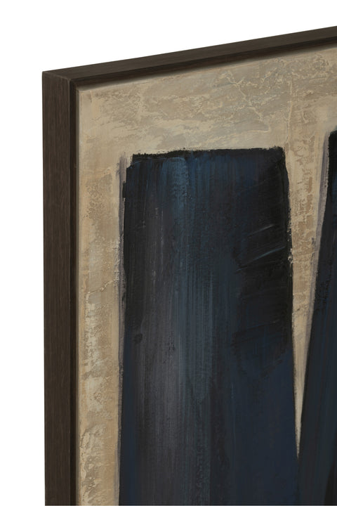 Close-up van de textuur en verfstructuur van schilderij J-Line ‘Pog’ 
