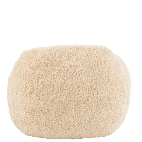 Achterzijde van de J-Line Shearl Small zetel in beige