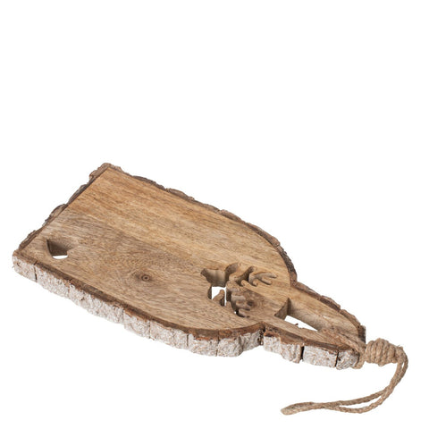 J-Line Moose Small snijplank van bruin mangohout