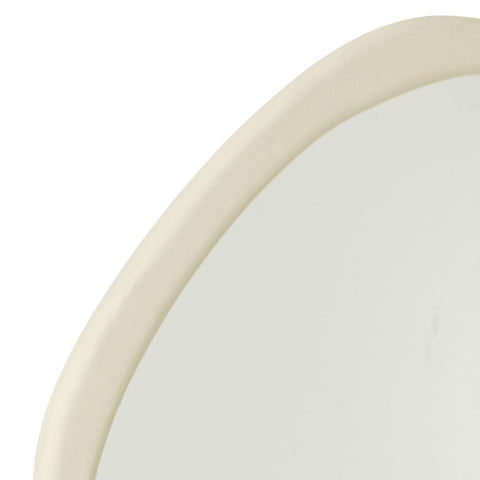 Detail van de witte rand van de J-Line Spiegel Moderna Medium.