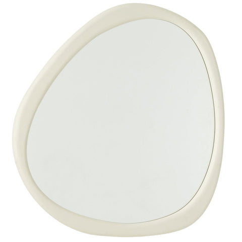 J-Line Spiegel Moderna Medium met organische vorm en witte omlijsting