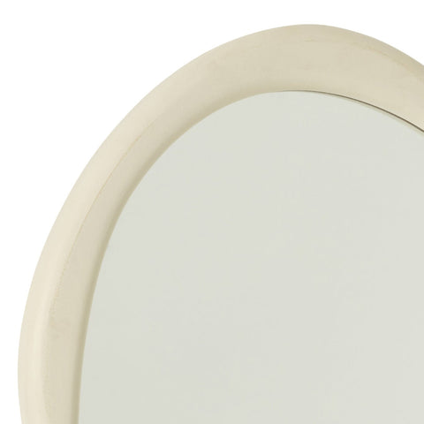 Detail van de witte omlijsting van de J-Line Spiegel Moderna Small.
