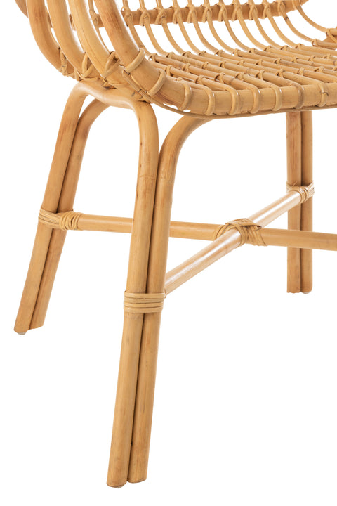 J-Line Stoel Anna – detail van de houten poot