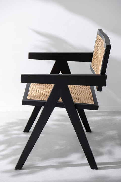 Zwarte J-Line stoel Grid Black
