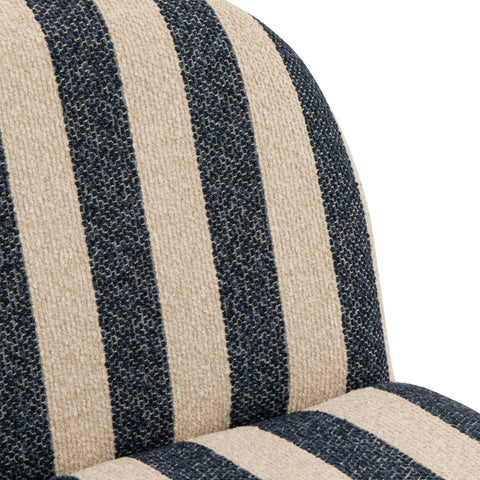 Detail van de gestreepte rugleuning van de J-Line Striped zetel