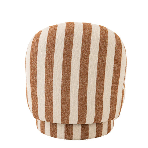 Achterzijde van de J-Line Striped zetel in camel en off-white