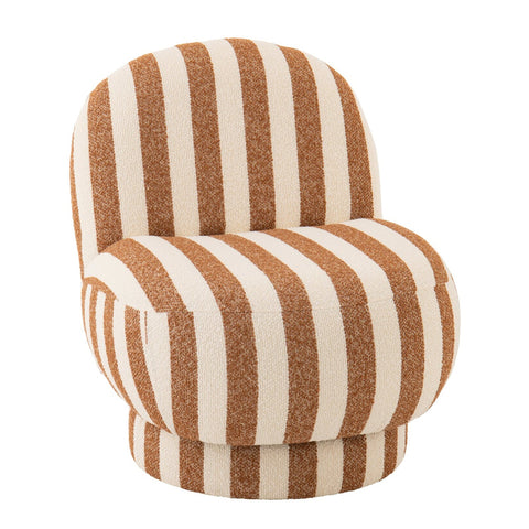 J-Line Striped zetel in camel en off-white
