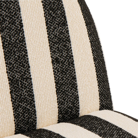 Detail van de gestreepte rugleuning van de J-Line Striped zetel