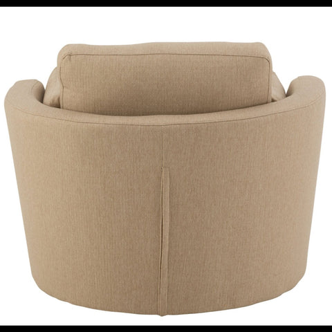 Achterzijde van de J-Line Swivel loungestoel in beige