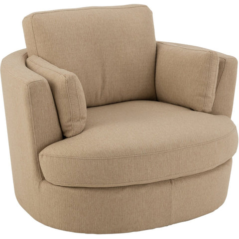 J-Line Swivel loungestoel in beige