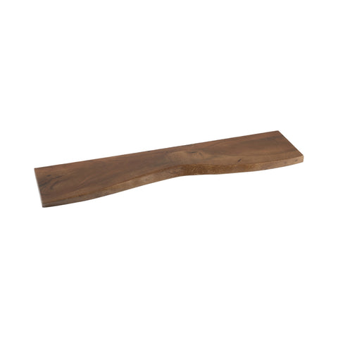 J-Line wandplank Gerard Brown Large in bruin van acaciahout en metaal.