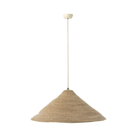 J-Line Lamp Moonj Light Natural large – rotan hanglamp naturel Ø80 cm, vooraanzicht