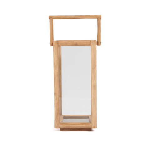 Bazar Bizar The Nusa Penida large houten lantaarn van gerecycled teak