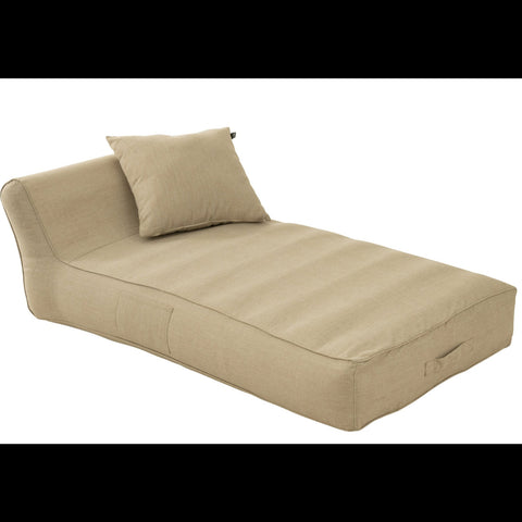 J-Line Helene ligmatras beige met bijpassend kussen
